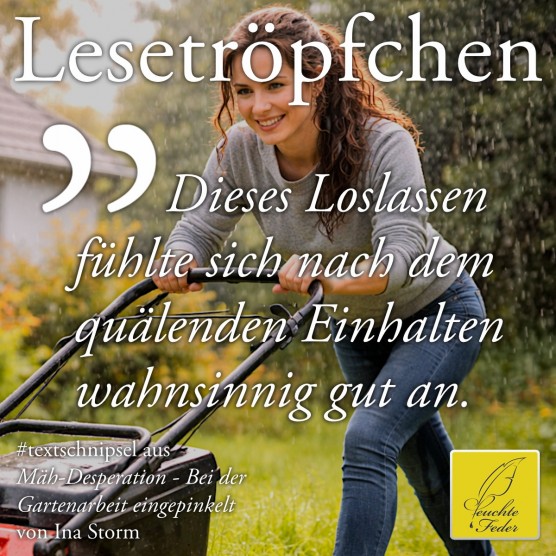 Mäh-Desperation: Dieses Loslassen fühlte sich nach dem quälenden Einhalten wahnsinnig gut an.