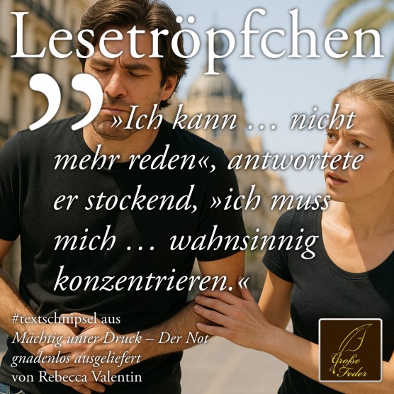 Mächtig unter Druck: Ich kann nicht mehr reden, antwortete er stockend, ich muss mich wahnsinnig konzentrieren.