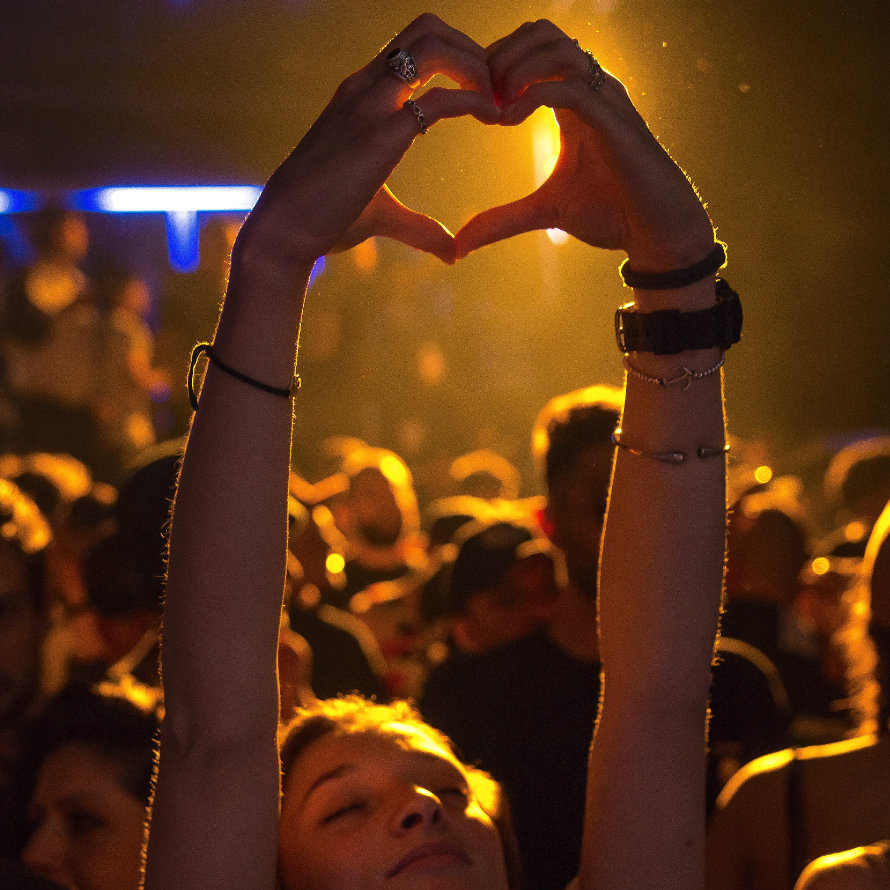 Fan-Girl im Publikum