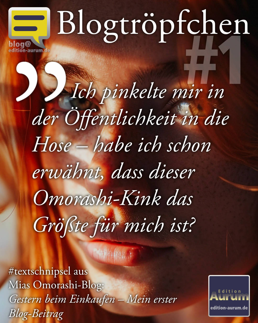 Ich pinkelte mir in der Öffentlichkeit in die Hose – habe ich schon erwähnt, dass dieser Omorashi-Kink das Größte für mich ist?