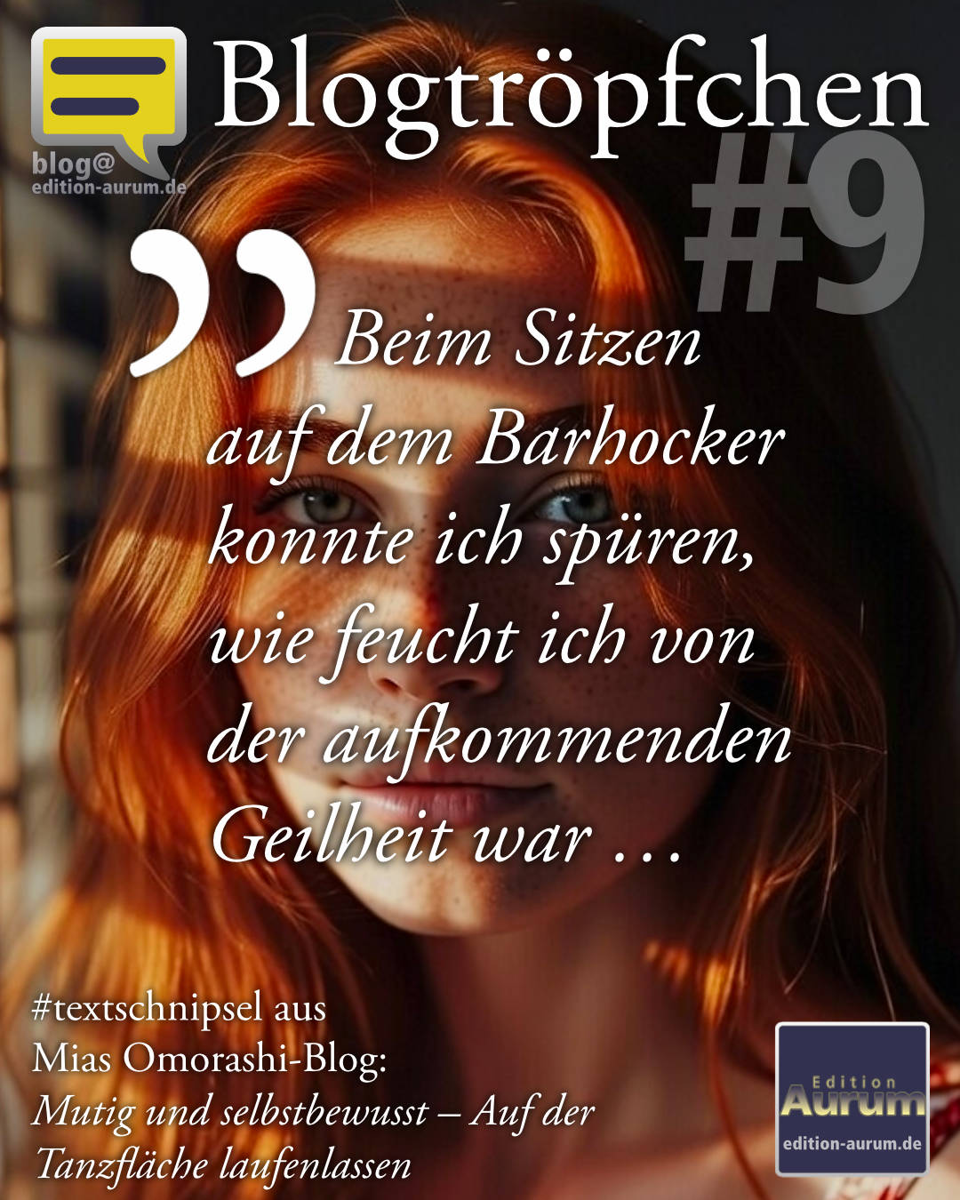 Beim Sitzen auf dem Barhocker konnte ich spüren, wie feucht ich von der aufkommenden Geilheit war …