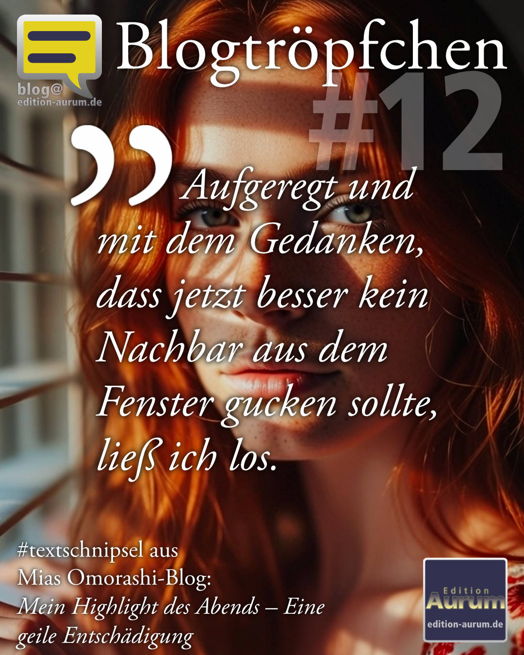 Aufgeregt und mit dem Gedanken, dass jetzt besser kein Nachbar aus dem Fenster gucken sollte, ließ ich los.