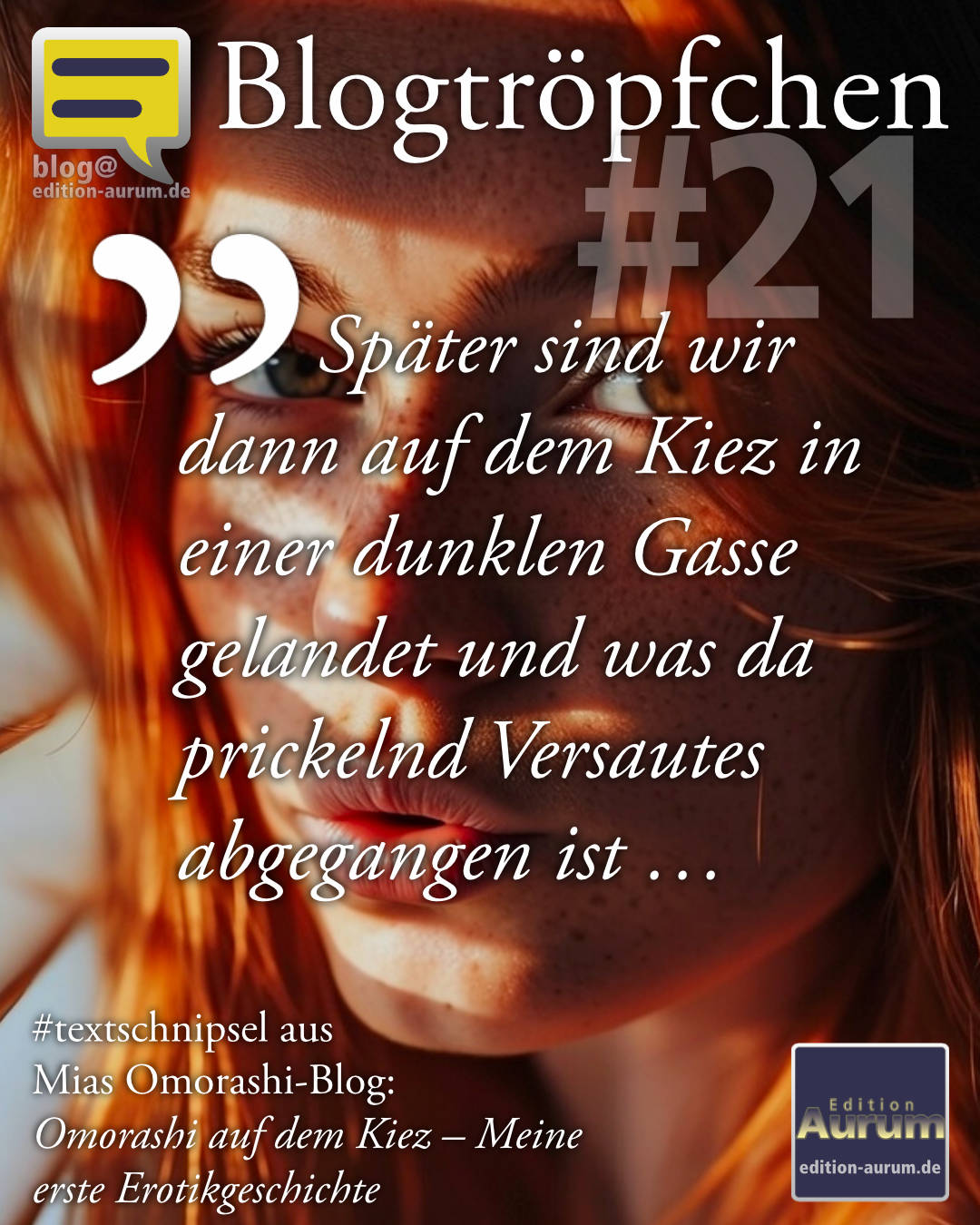 Später sind wir dann auf dem Kiez in einer dunklen Gasse gelandet und was da prickelnd Versautes abgegangen ist …