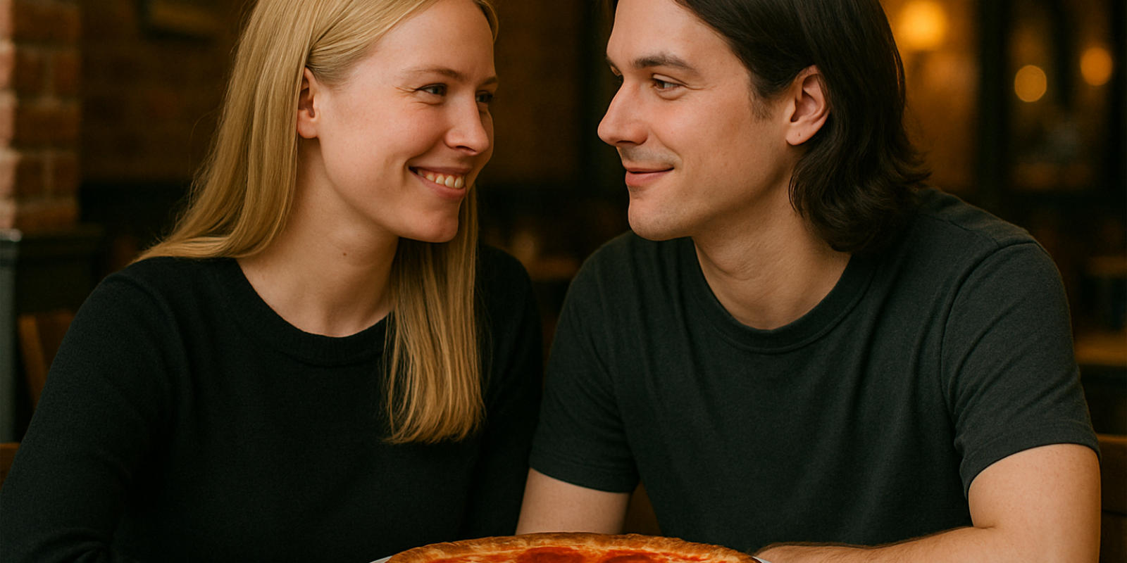 Symbolbild: Das erste Date in einer Pizzeria.
