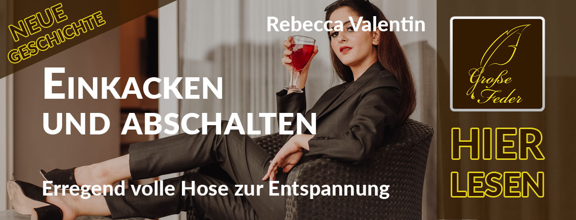 Symbolbild zu „Einkacken und abschalten“: Junge Frau lehnt sich mit Cocktail in der Hand in einem Sessel zurück.