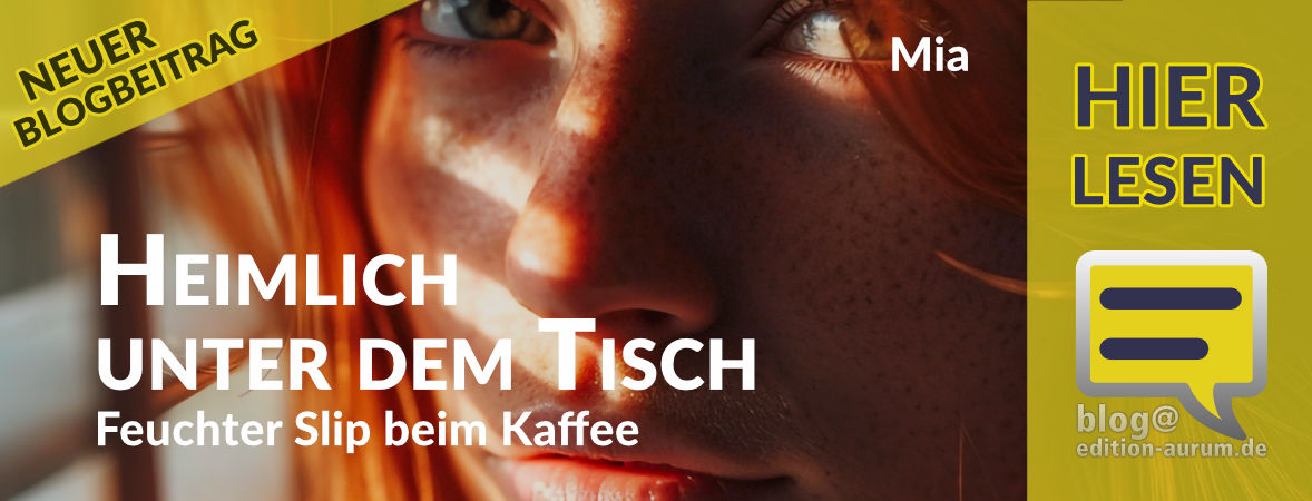 Neuer Blogbeitrag: Heimlich unter dem Tisch – Feuchter Slip beim Kaffee